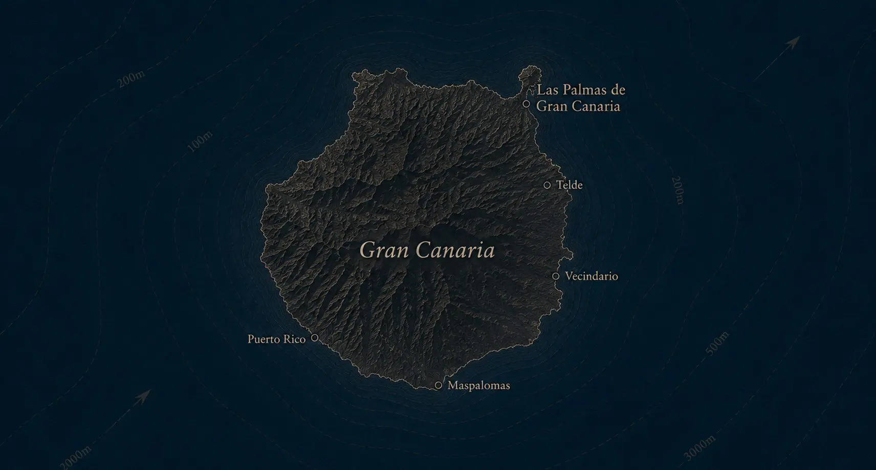 Map for the Electric Catamaran Sailing Destination: Gran Canaria