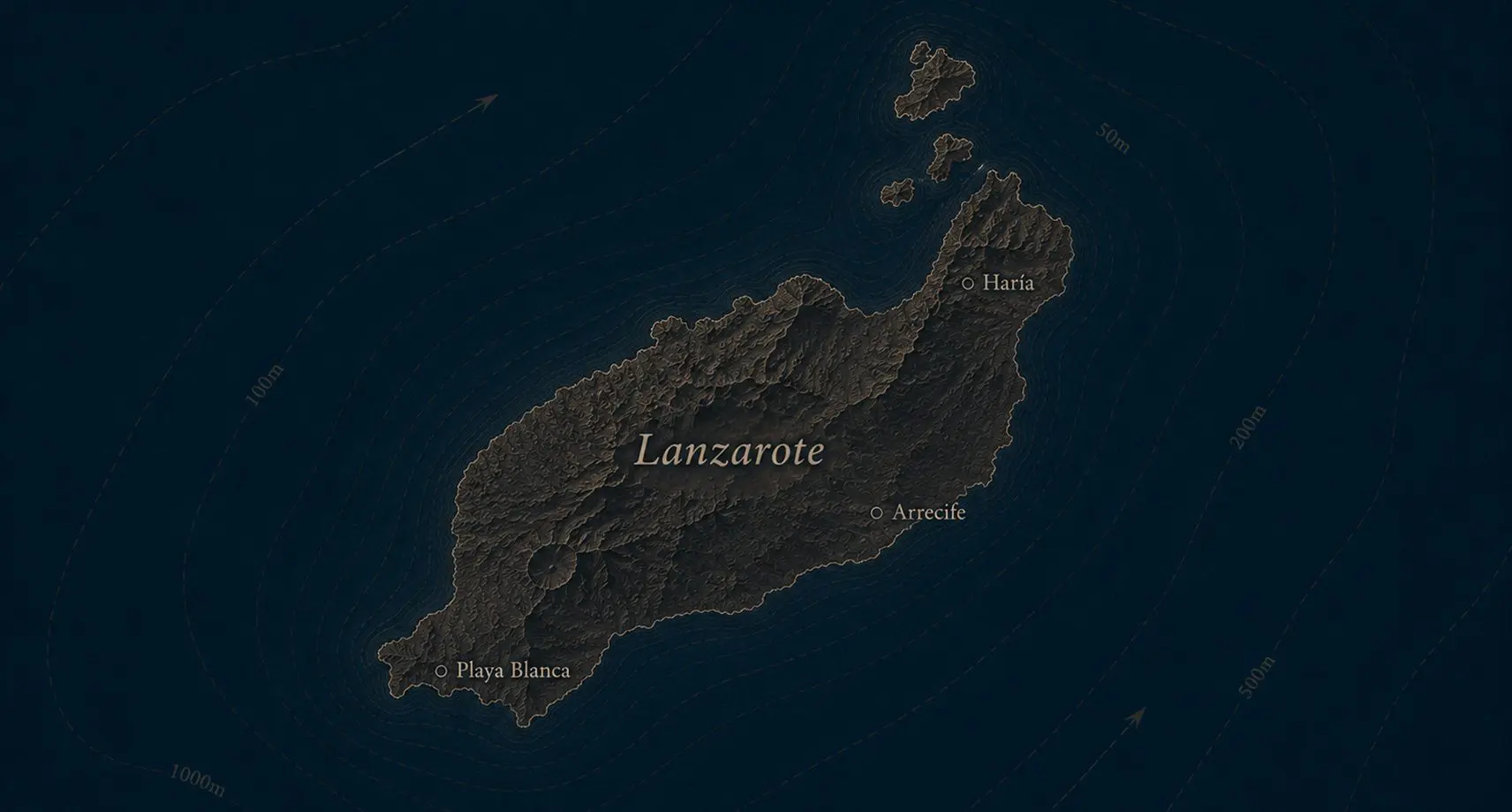 Map for the Electric Catamaran Sailing Destination: Lanzarote